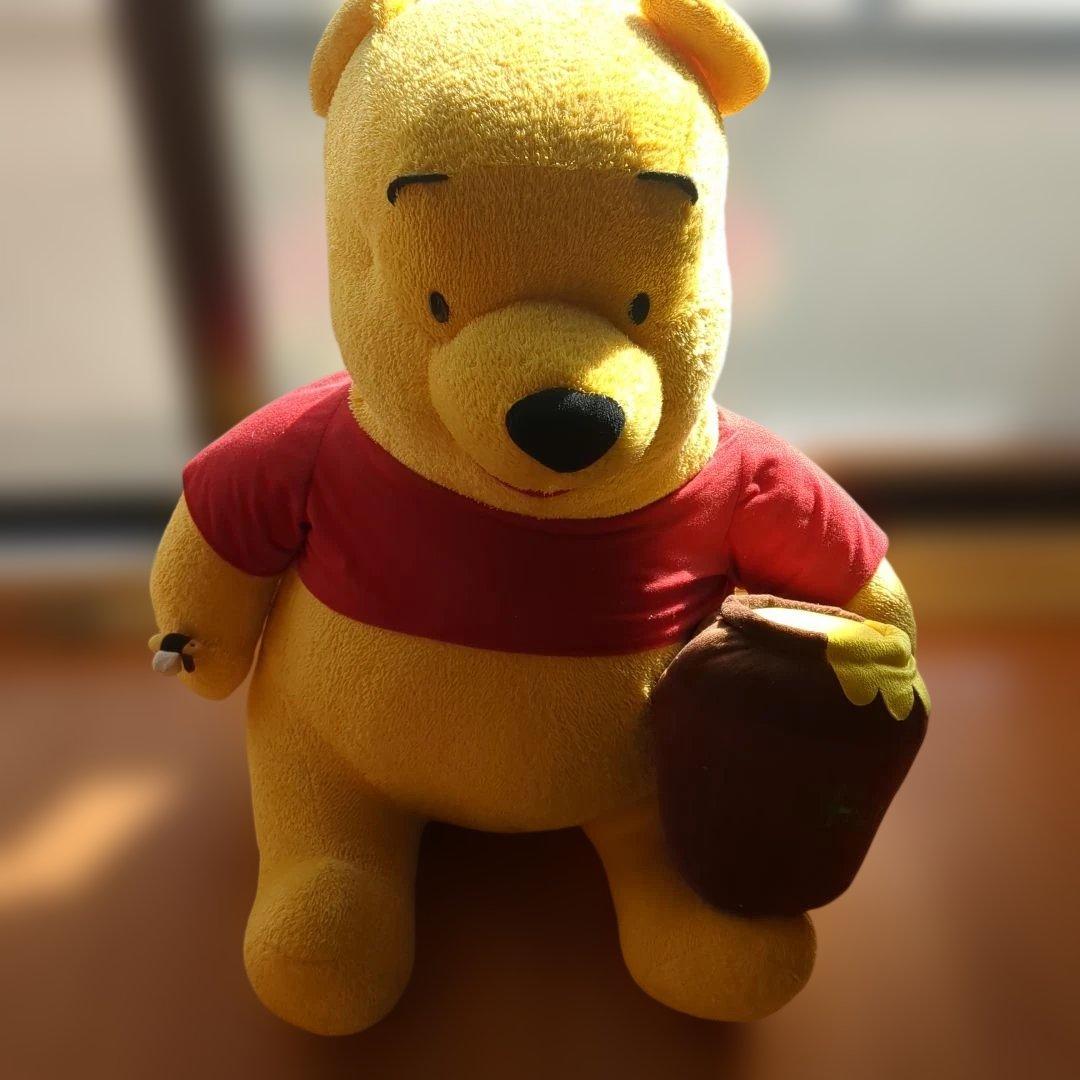 くまのプーさん ぬいぐるみ（はちみつ壺と蜂付） 　特大