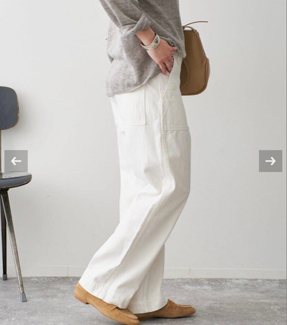 【Spick and Span】新品未使用ルーズベイカーパンツ 34 完売品 白