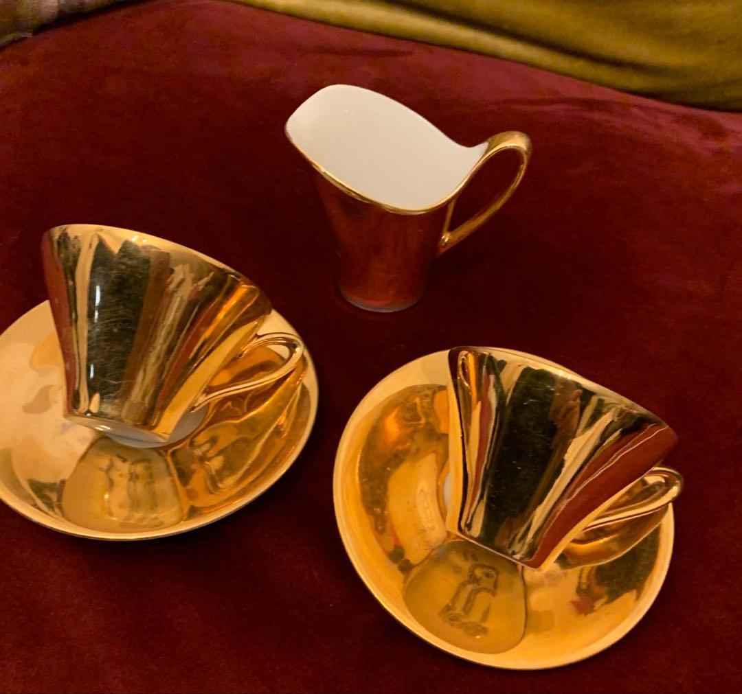 アンティーク　BAVARIA ドイツ製　カップ&ソーサー　ミルクピッチャー