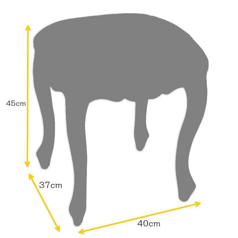 お値下げ！　最後の一脚　マホガニー　ロココ調　猫脚スツール　PVCブラウン　新品