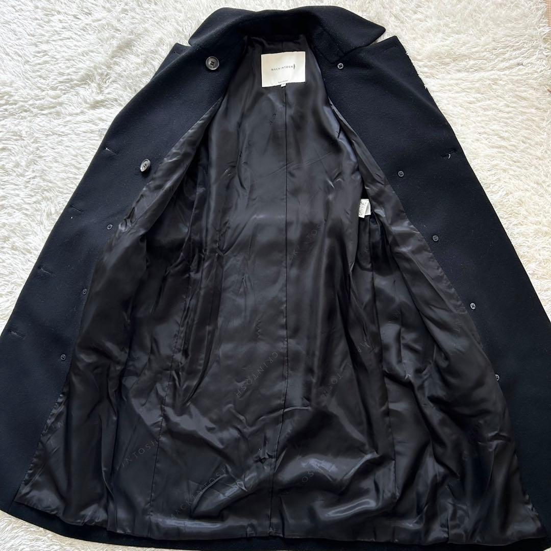 極美品　マッキントッシュ　現行　チェスターコート　ダブル　ブラック　34 英国製