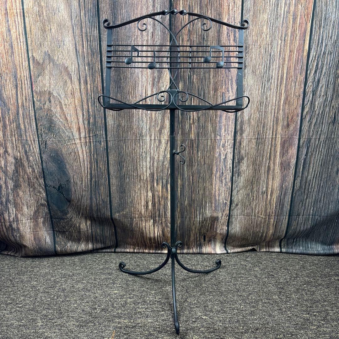 譜面台 アイアン メニュースタンド 楽譜 アンティーク 音符