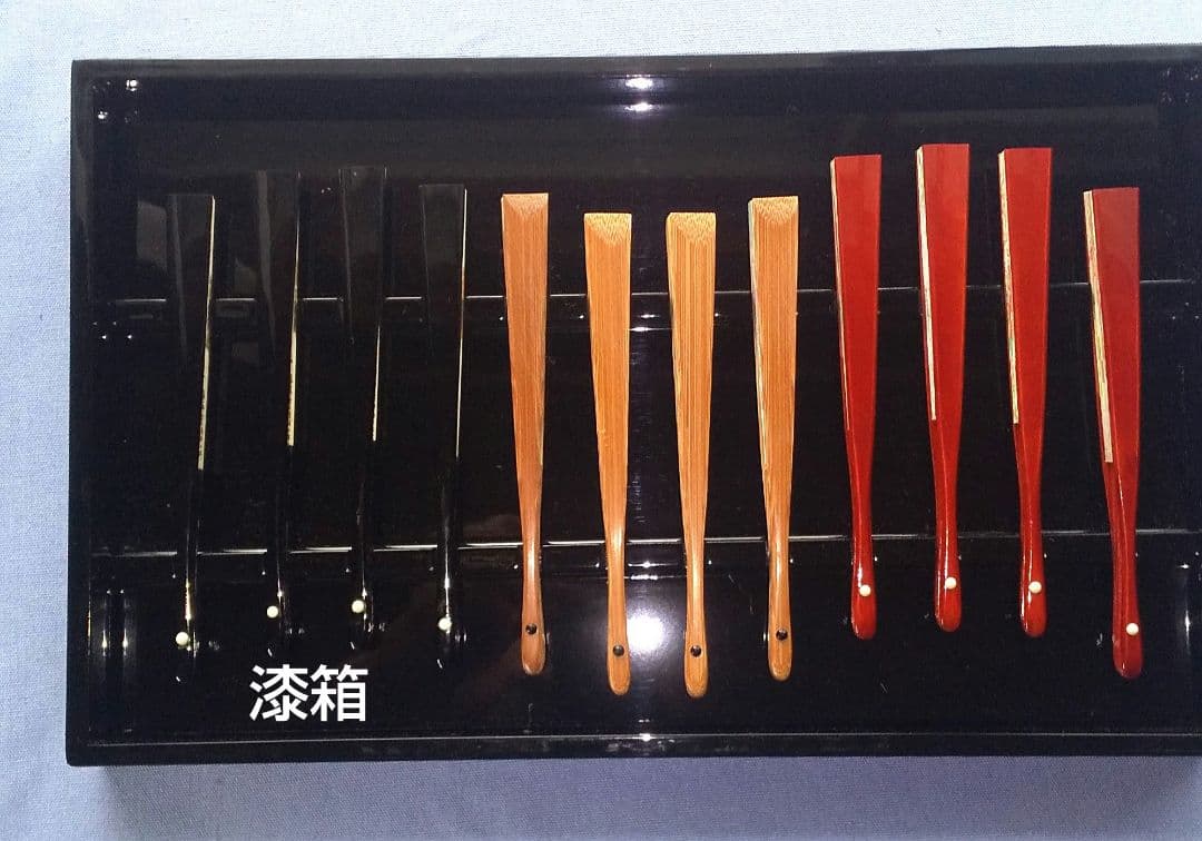 金銀彩扇 御殿の十二ヶ月