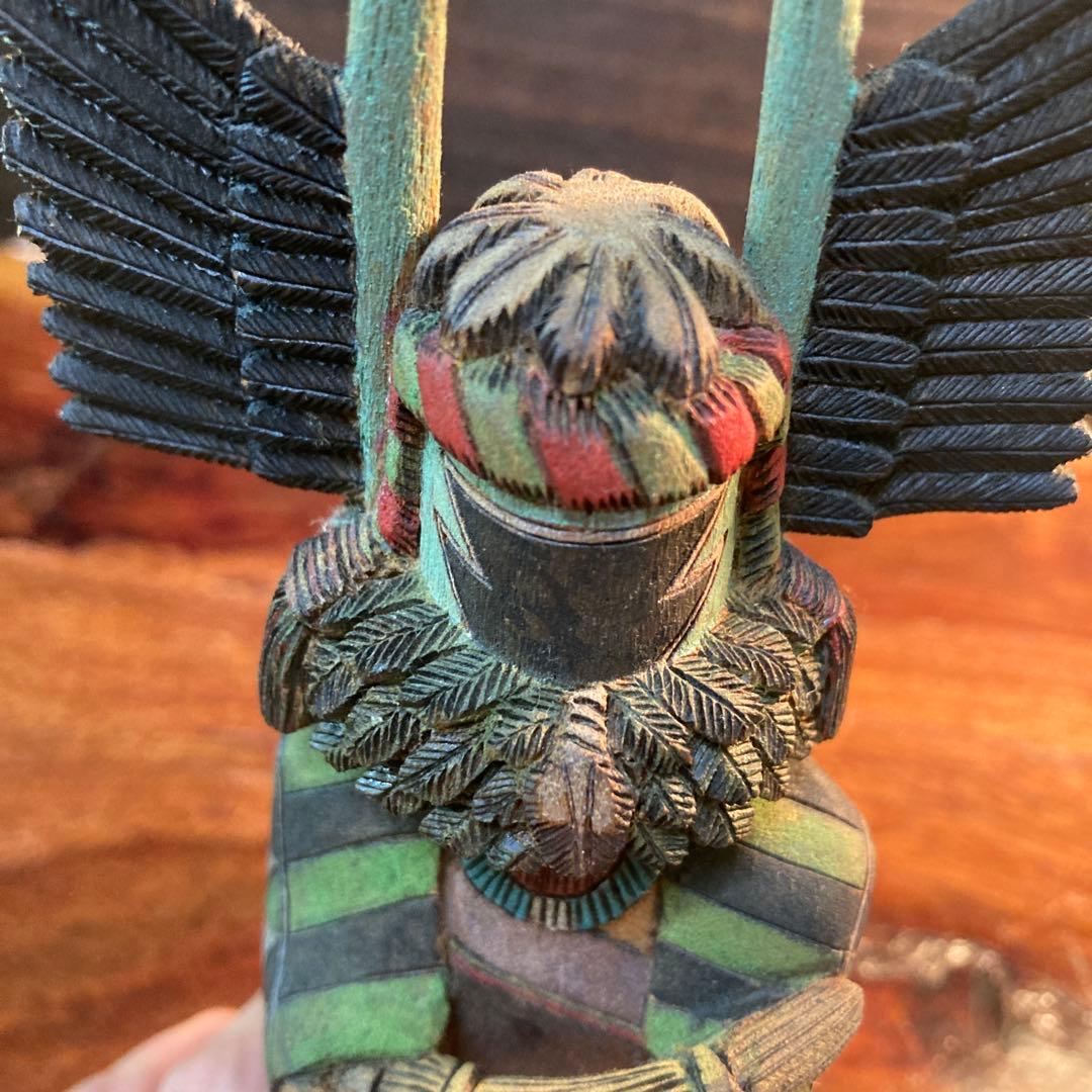 ホピ族 カチナドール　Crow Mother 【M. Bilagody作】