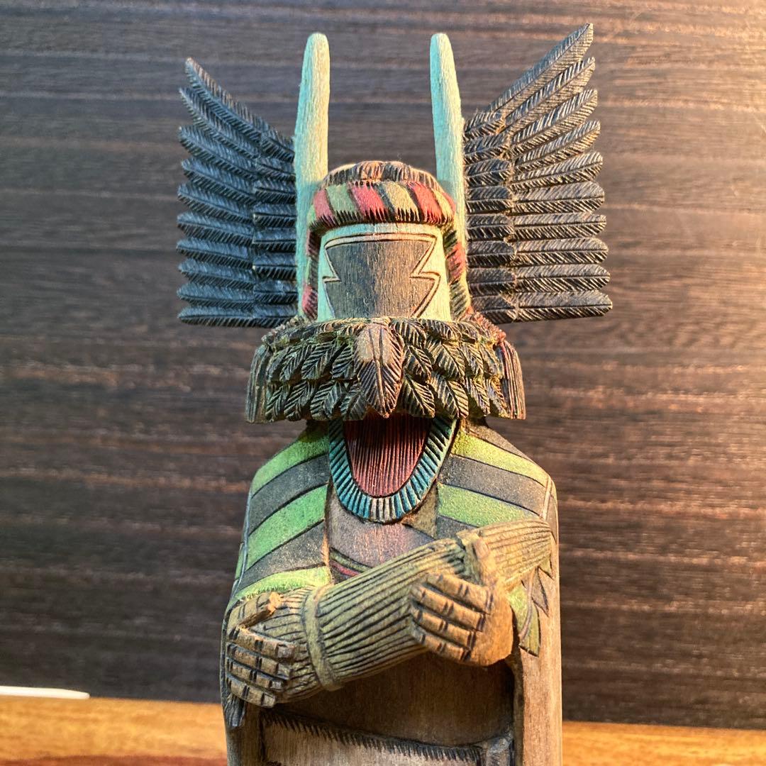 ホピ族 カチナドール　Crow Mother 【M. Bilagody作】