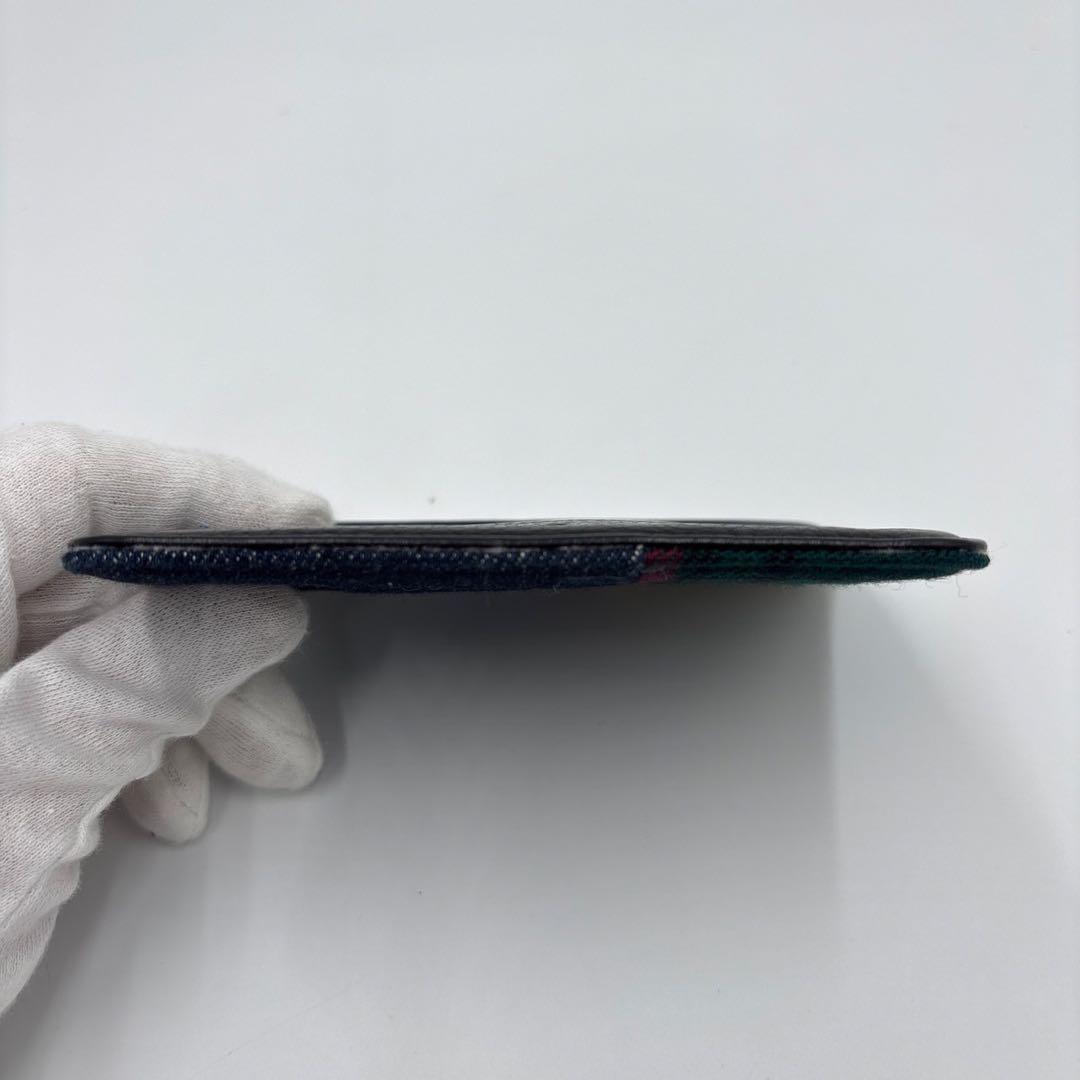 ロエベ ジュンヤワタナベ コラボ デニム パッチワーク ケース アナグラム