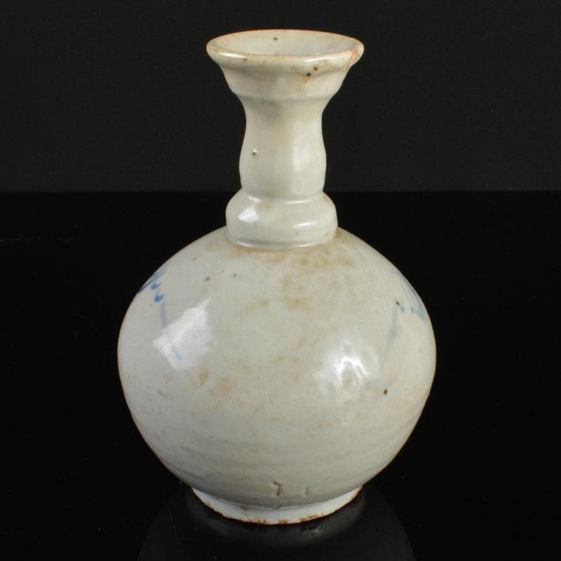 朝鮮　李朝　高麗白磁　染付　徳利　V　R5392