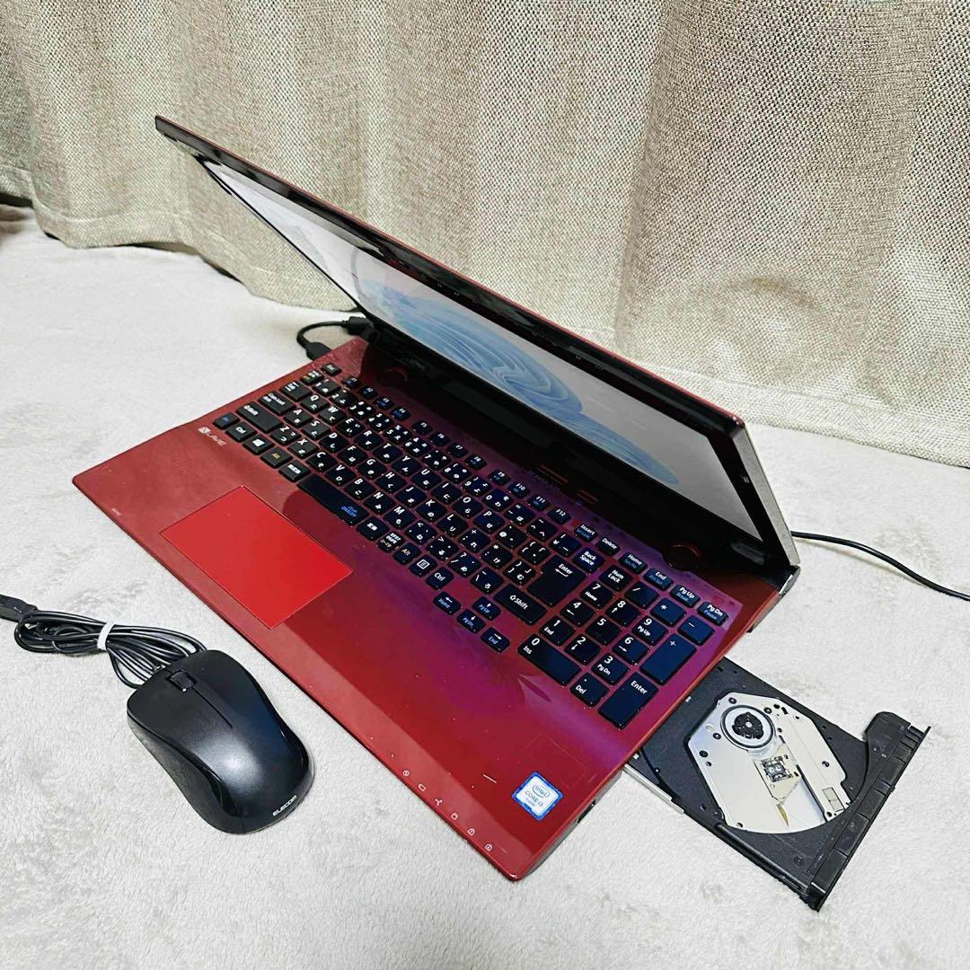 S155 NECノートパソコンSSDメモリ8G高速Windows11オフィス付き