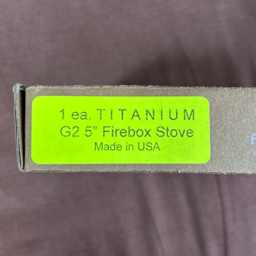 未使用　FIREBOX キャンプファイヤーストーブ　チタンセット