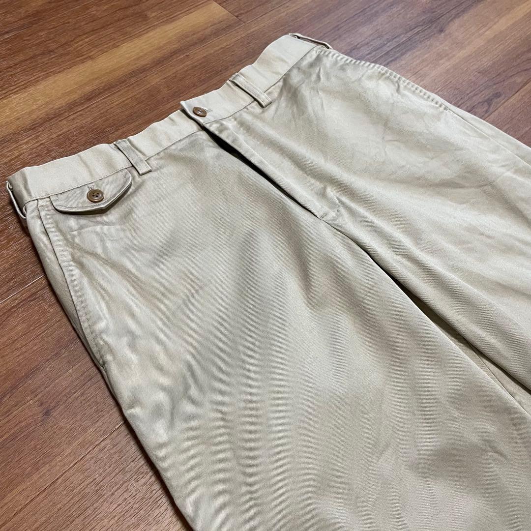 DC.WHITE ウエストポイントオフィサーパンツ　サイズ44 ベージュ