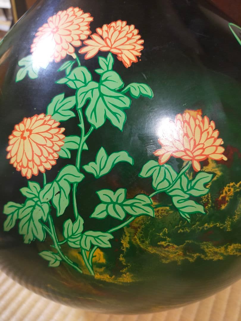 究極の逸品 『九谷焼 佐野慧成 』火の壺 花壺 華道 大壺 大きなサイズ