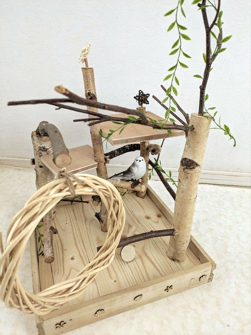 バードアスレチック　白樺の森テラス　バードトイ　餅つきセット付き