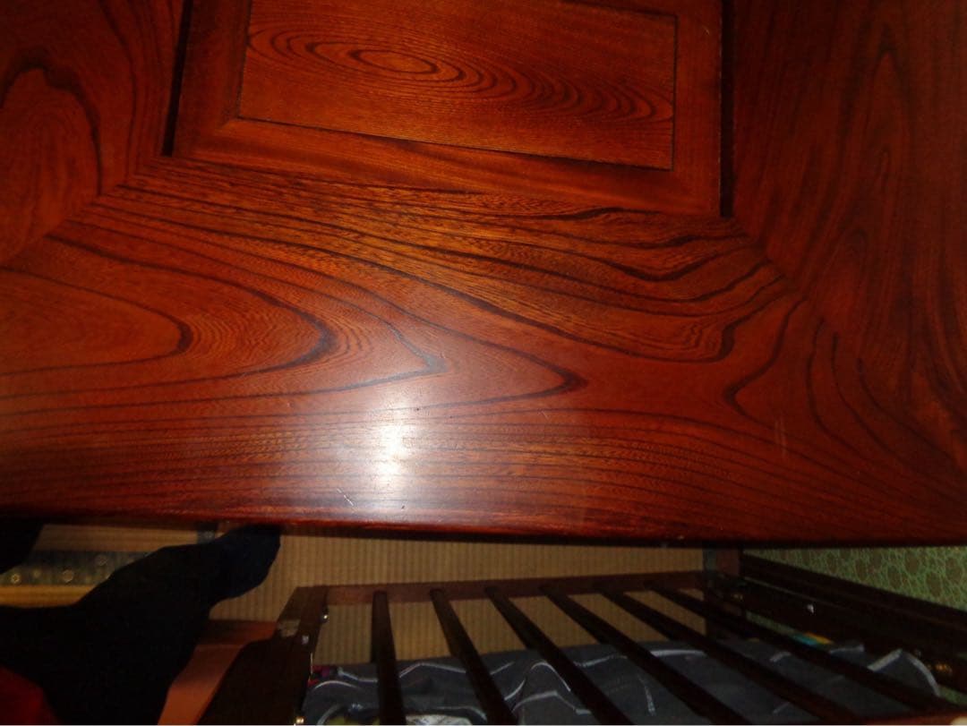 木製四角形囲炉裏座卓 テーブル　引き出し付き