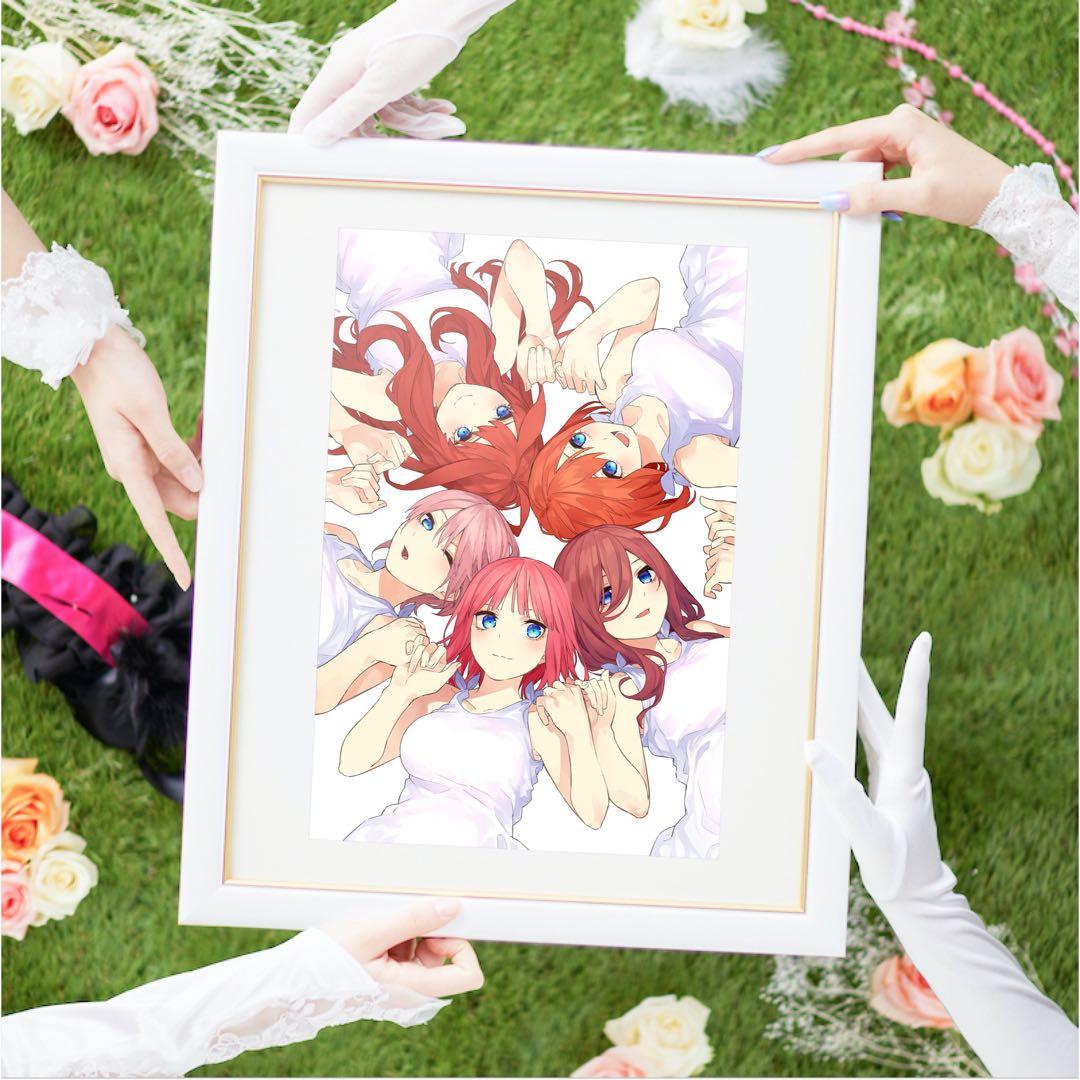 【希少レア/未開封】五等分の花嫁 原作 記念額装絵