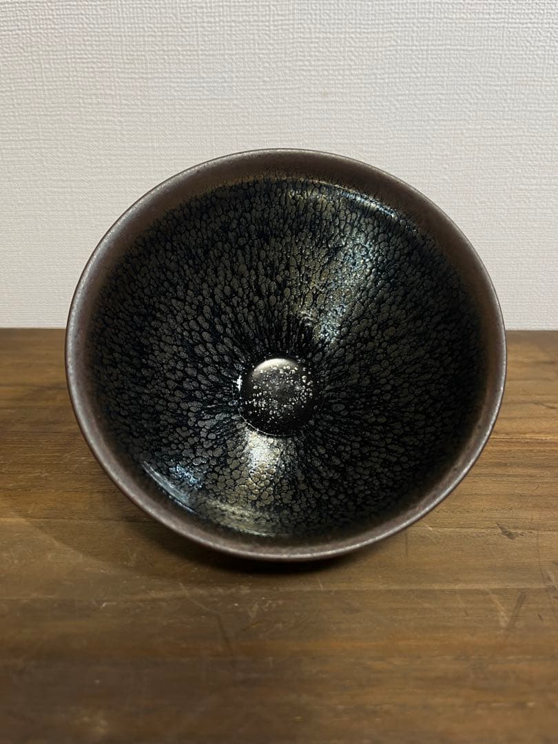 宋時代　建窯　油滴天目茶碗　宋