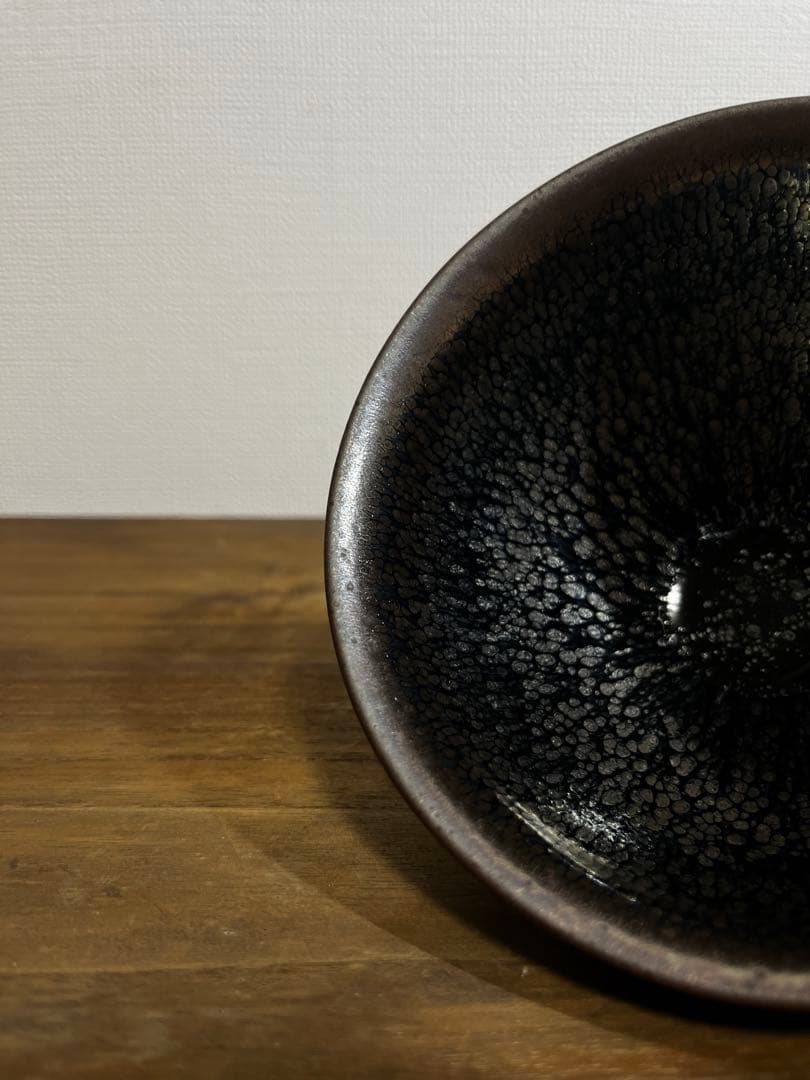 宋時代　建窯　油滴天目茶碗　宋