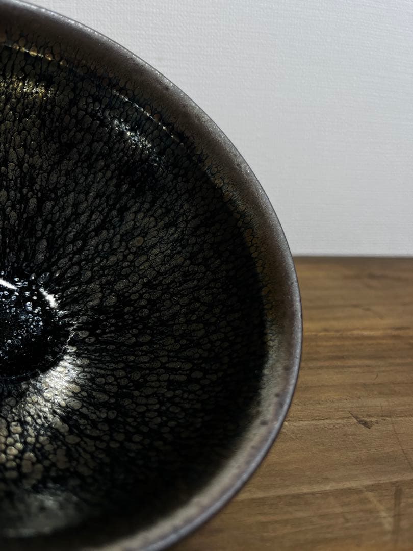 宋時代　建窯　油滴天目茶碗　宋