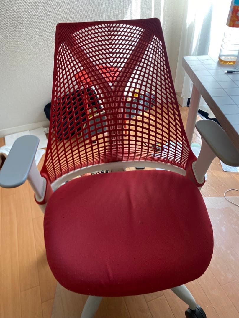 セイルチェア　赤　グレー