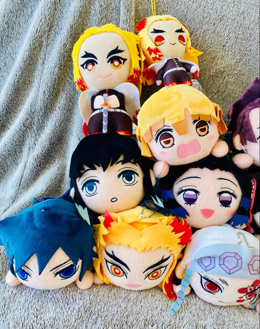 鬼滅の刃 寝そべり ぬいぐるみ タグ付き 17体 まとめ