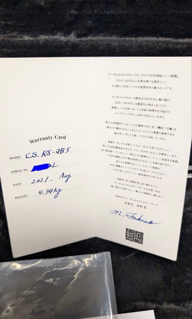 ベース FREEDOM CUSTOM GUITAR RESEARCH JB 5st