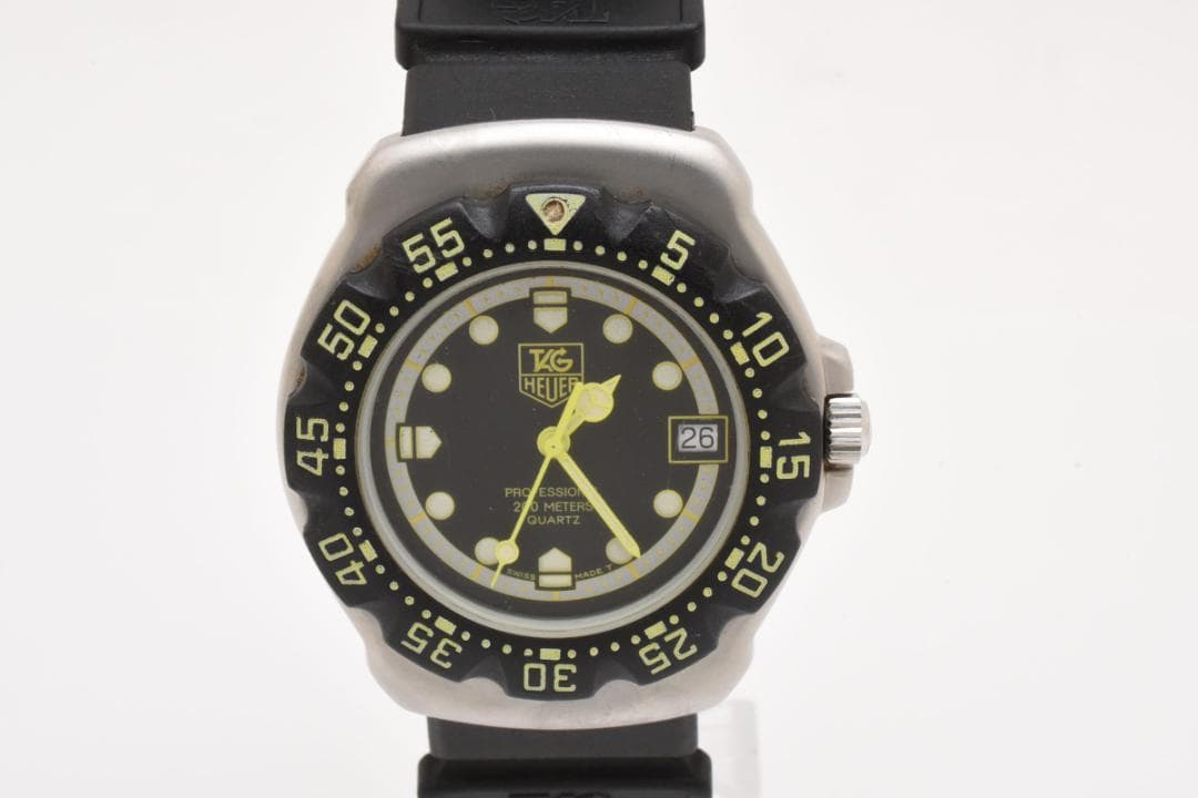 TAG HEUER 376.513 FORMULA1 ブラック イエロー 稼働