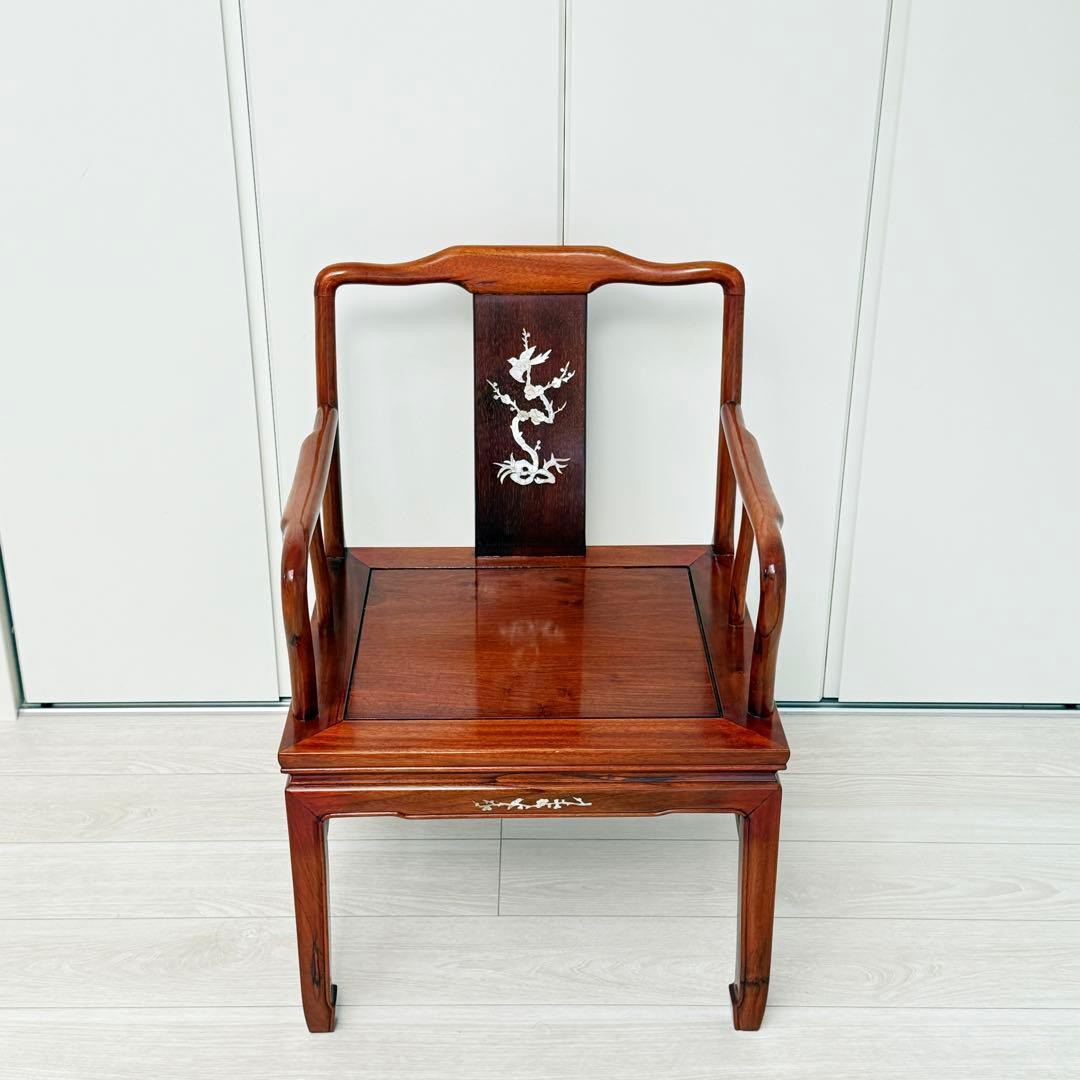 中国唐木家具 高級家具 唐木椅子 螺鈿細工 高級家具