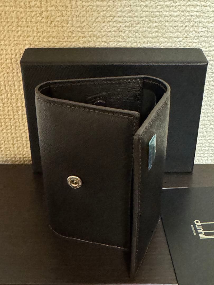 新品未使用　dunhill レザー キーケース　ブラウンブラック
