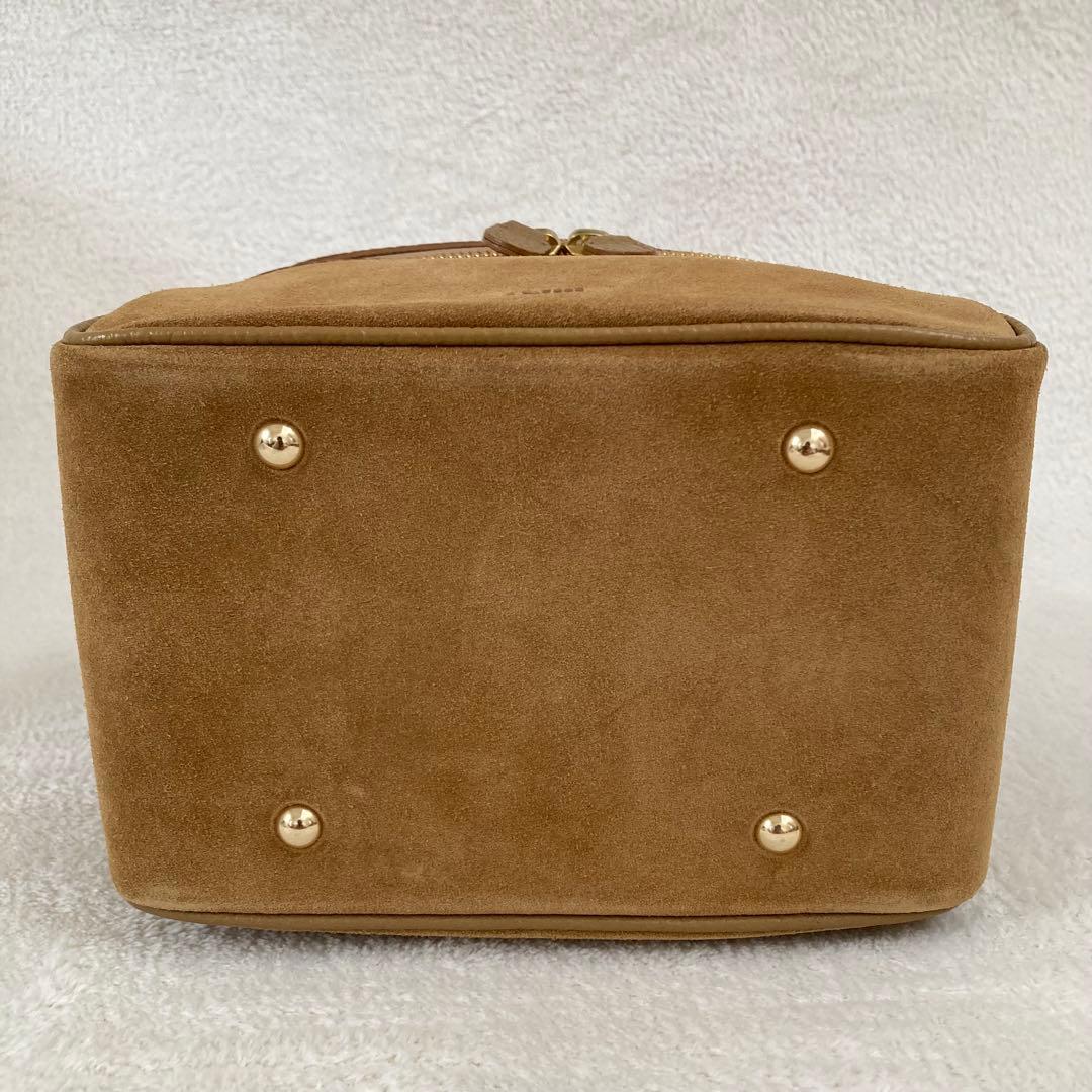 新品☆ch!iii コンビレザー×スエードコンビバニティバック 定価24200円