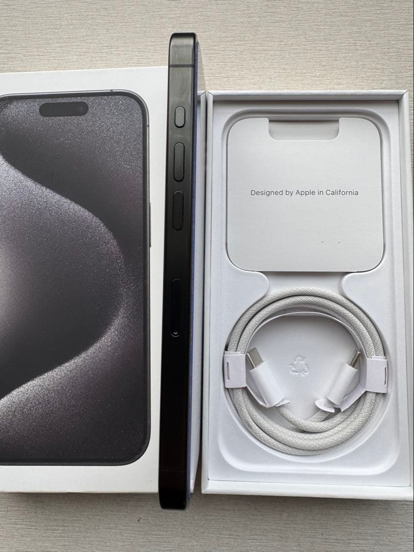 スマートフォン本体 Apple iPhone 15 Pro 128GB Titanium Black