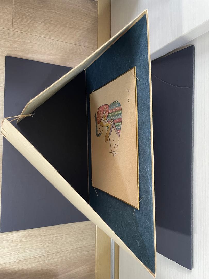 雛人形 ひな人形 タペストリー 三つ折り アンティーク　和風