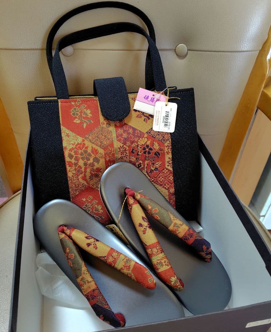 arcoiris★和装バッグとお草履セット　未使用　保管品