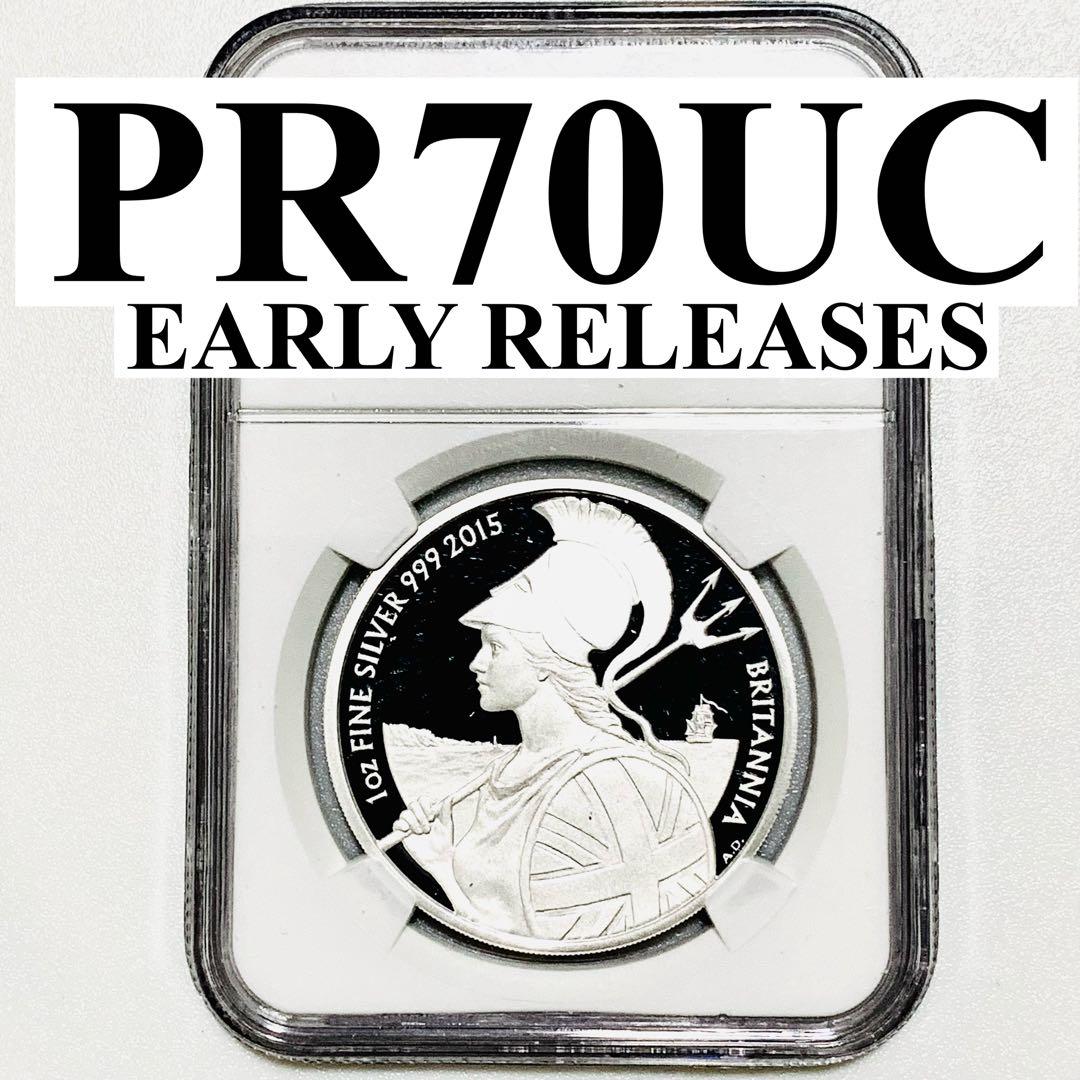 ◆PR70UC ER◆2015　ブリタニア　銀貨　NGC　イギリス