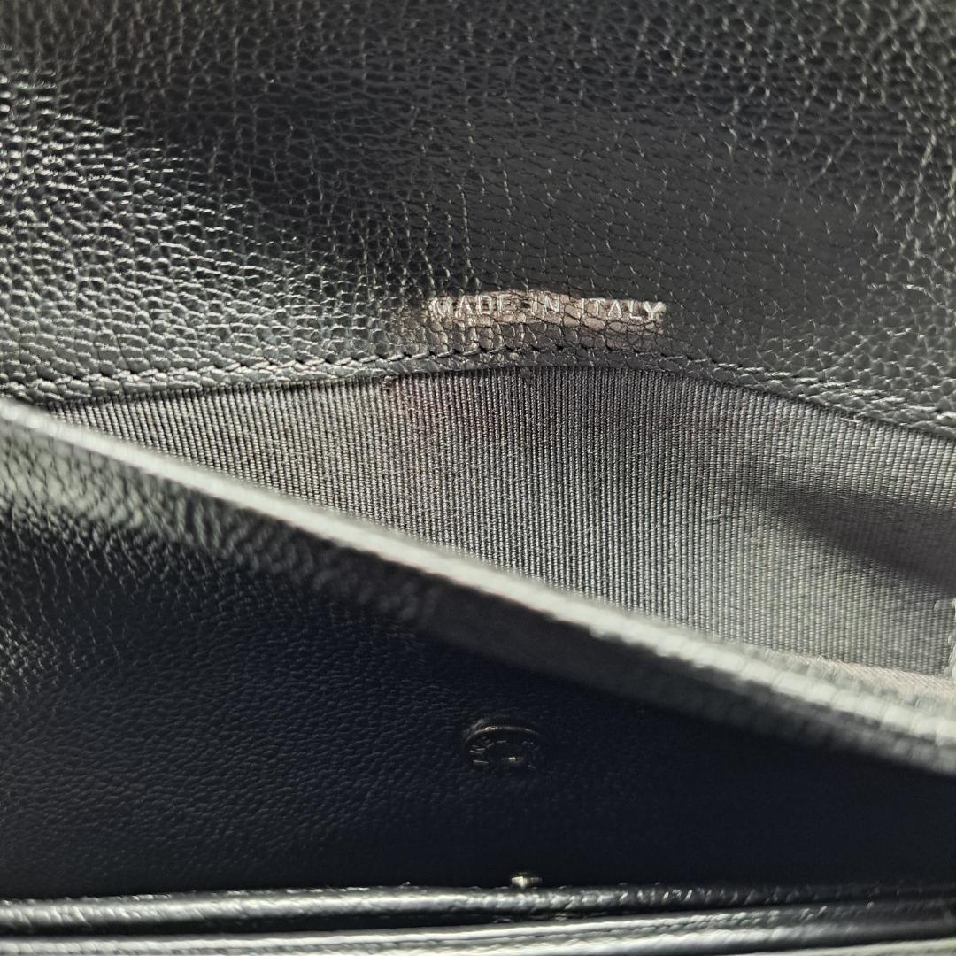 CHANEL　ワイルドステッチ　ブラック　三つ折り財布　長財布　財布