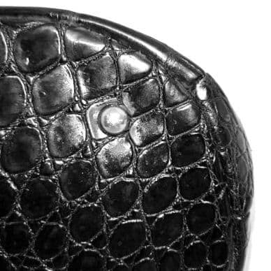 ✨美品✨JRA認定 クロコダイル　2way ショルダーバッグ バケット　ブラック