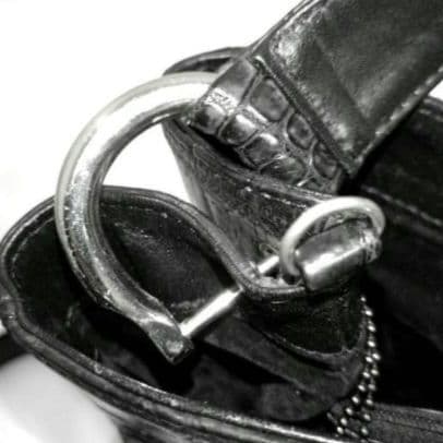 ✨美品✨JRA認定 クロコダイル　2way ショルダーバッグ バケット　ブラック