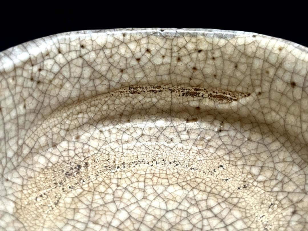 茶碗■古志野焼抹茶碗 江戸期 時代箱 お茶道具 古美術 時代物 骨董品 ■