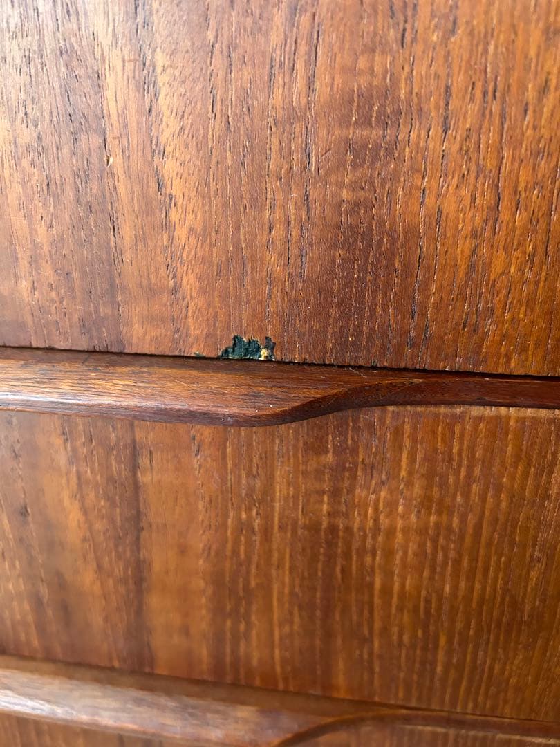 デンマークビンテージ木製キャビネット 3段 チーク材