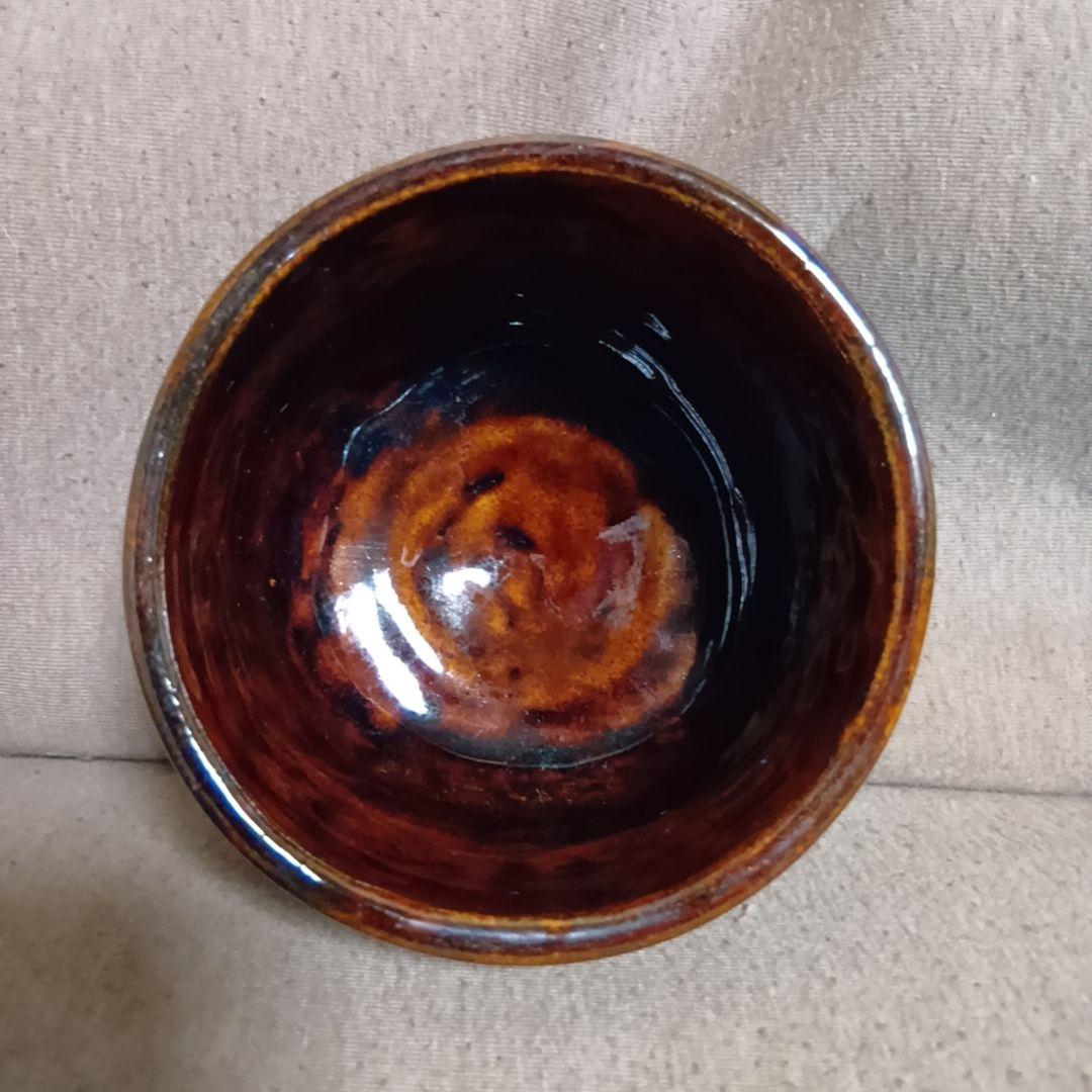 骨董品　飴釉　大樋焼　茶碗　抹茶碗　茶道具　茶器　極美品‼️