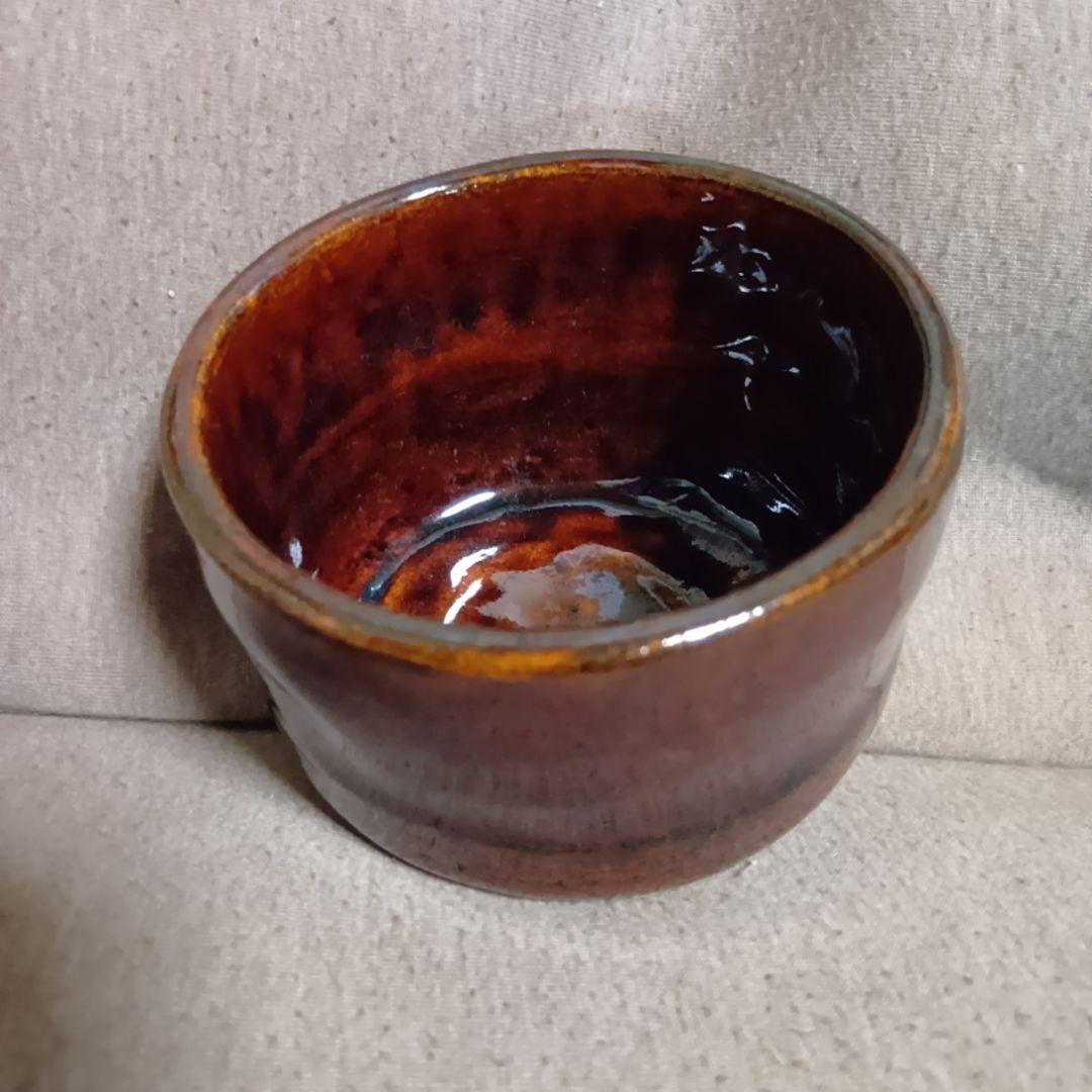 骨董品　飴釉　大樋焼　茶碗　抹茶碗　茶道具　茶器　極美品‼️