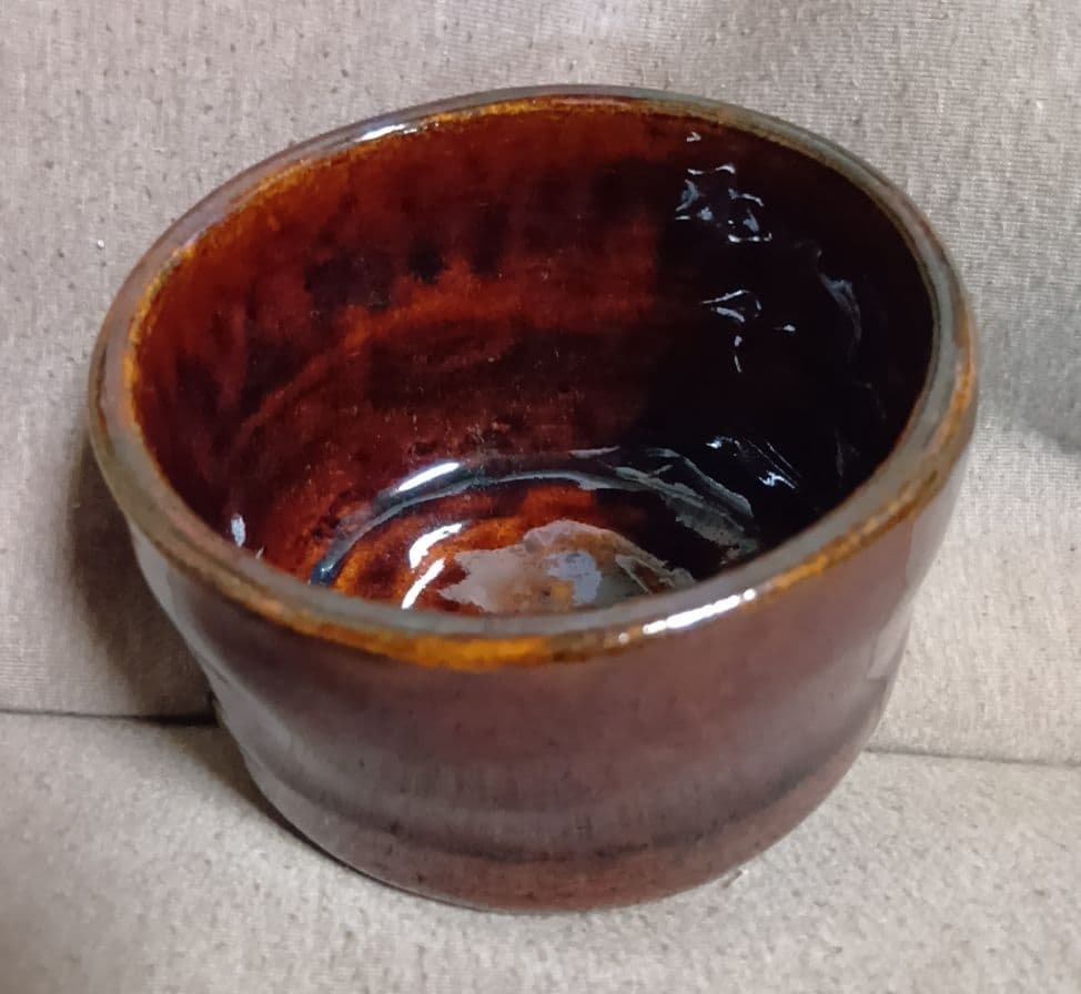 骨董品　飴釉　大樋焼　茶碗　抹茶碗　茶道具　茶器　極美品‼️