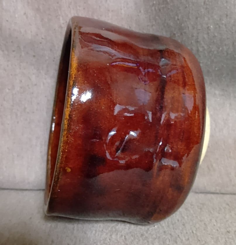 骨董品　飴釉　大樋焼　茶碗　抹茶碗　茶道具　茶器　極美品‼️