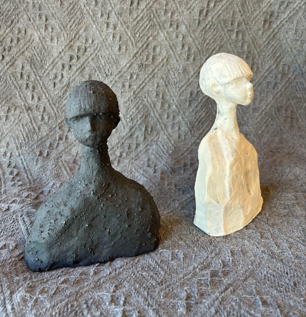 nakadoll彫刻トルソー人形2個セット