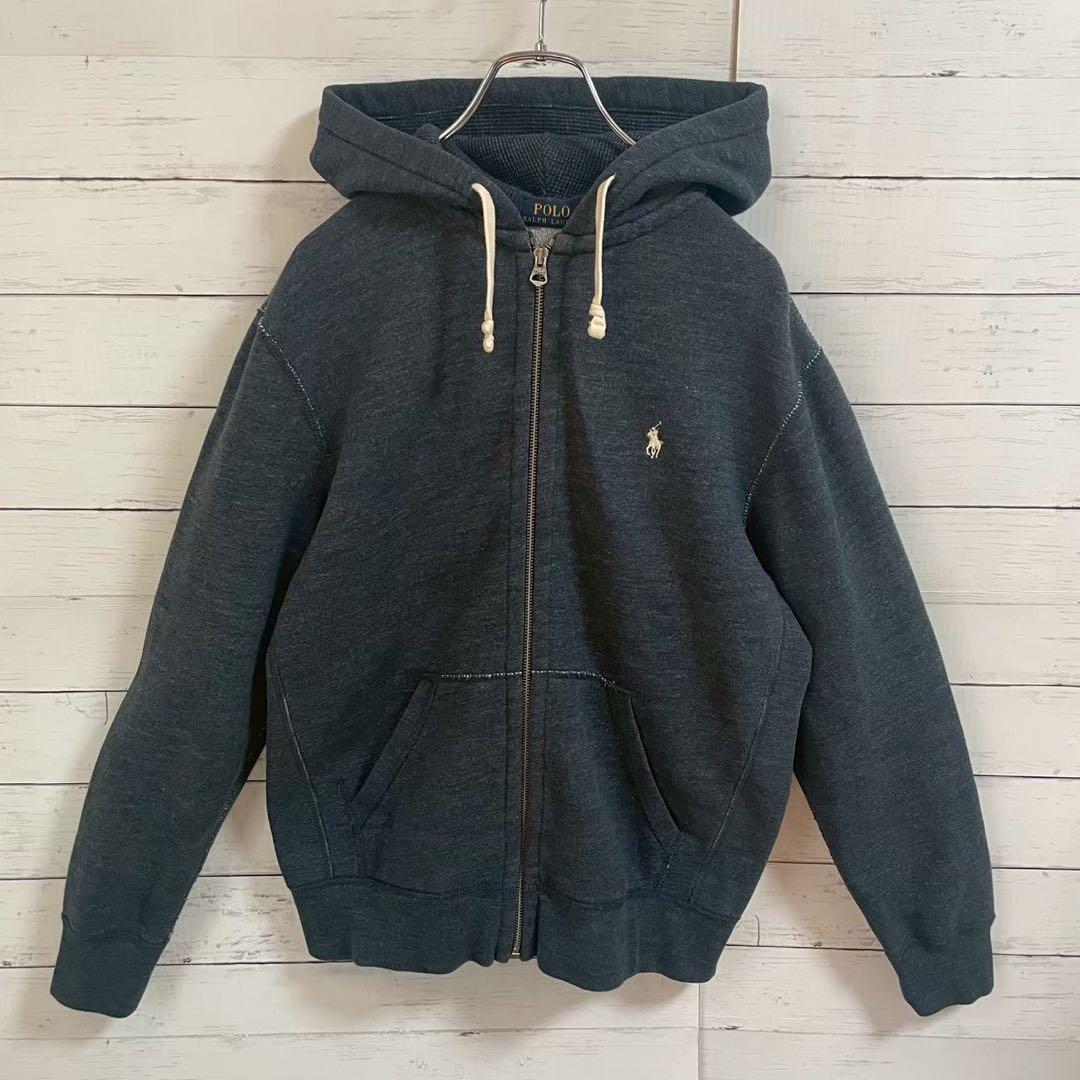 1【即完売モデル】ラルフローレン☆刺繍ワンポイント ジップパーカー☆362