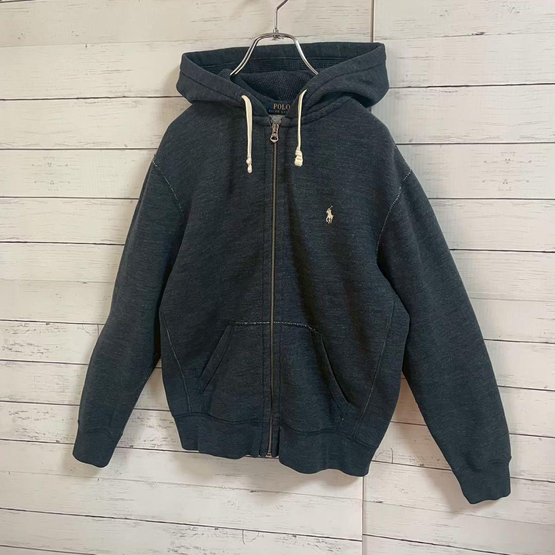 1【即完売モデル】ラルフローレン☆刺繍ワンポイント ジップパーカー☆362