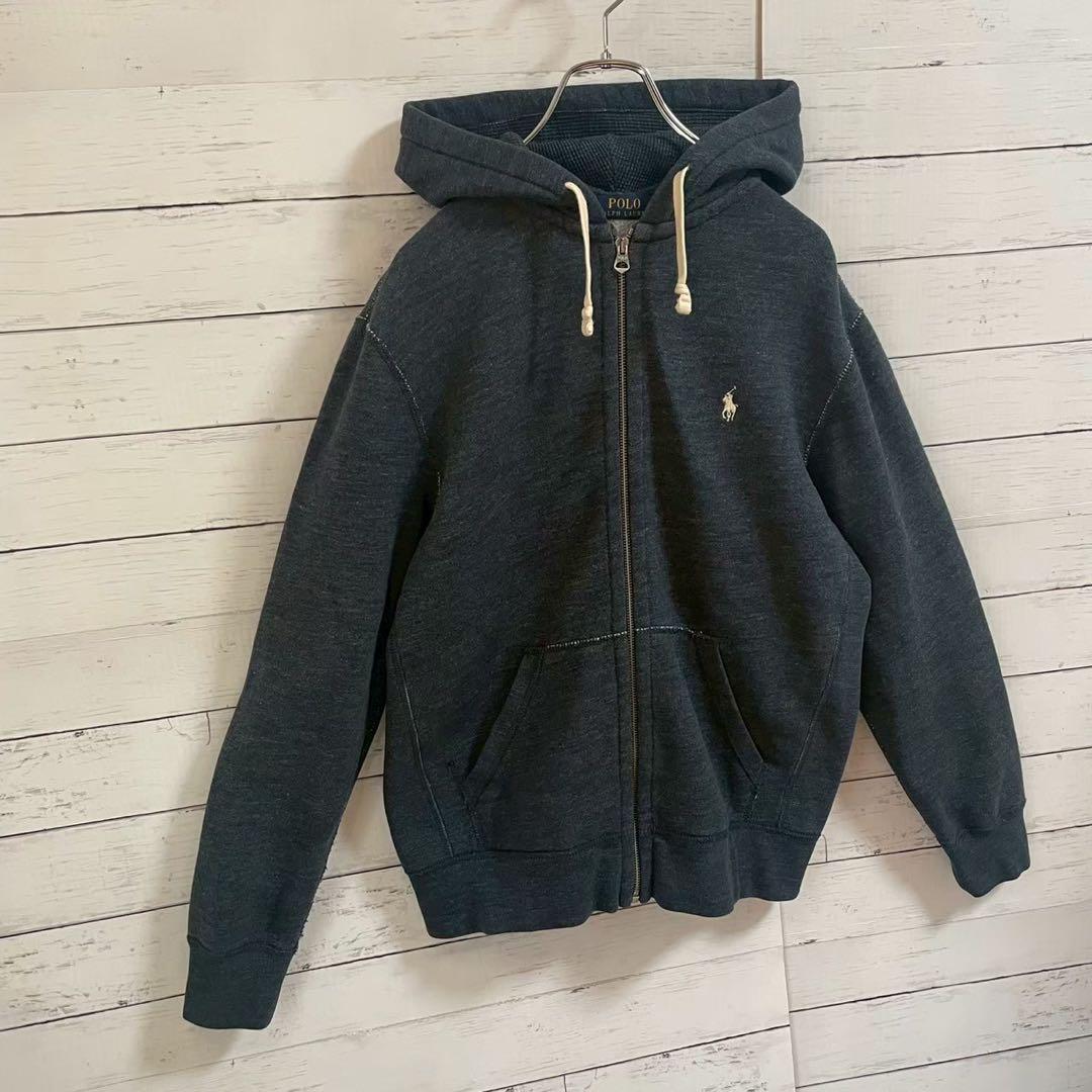 1【即完売モデル】ラルフローレン☆刺繍ワンポイント ジップパーカー☆362
