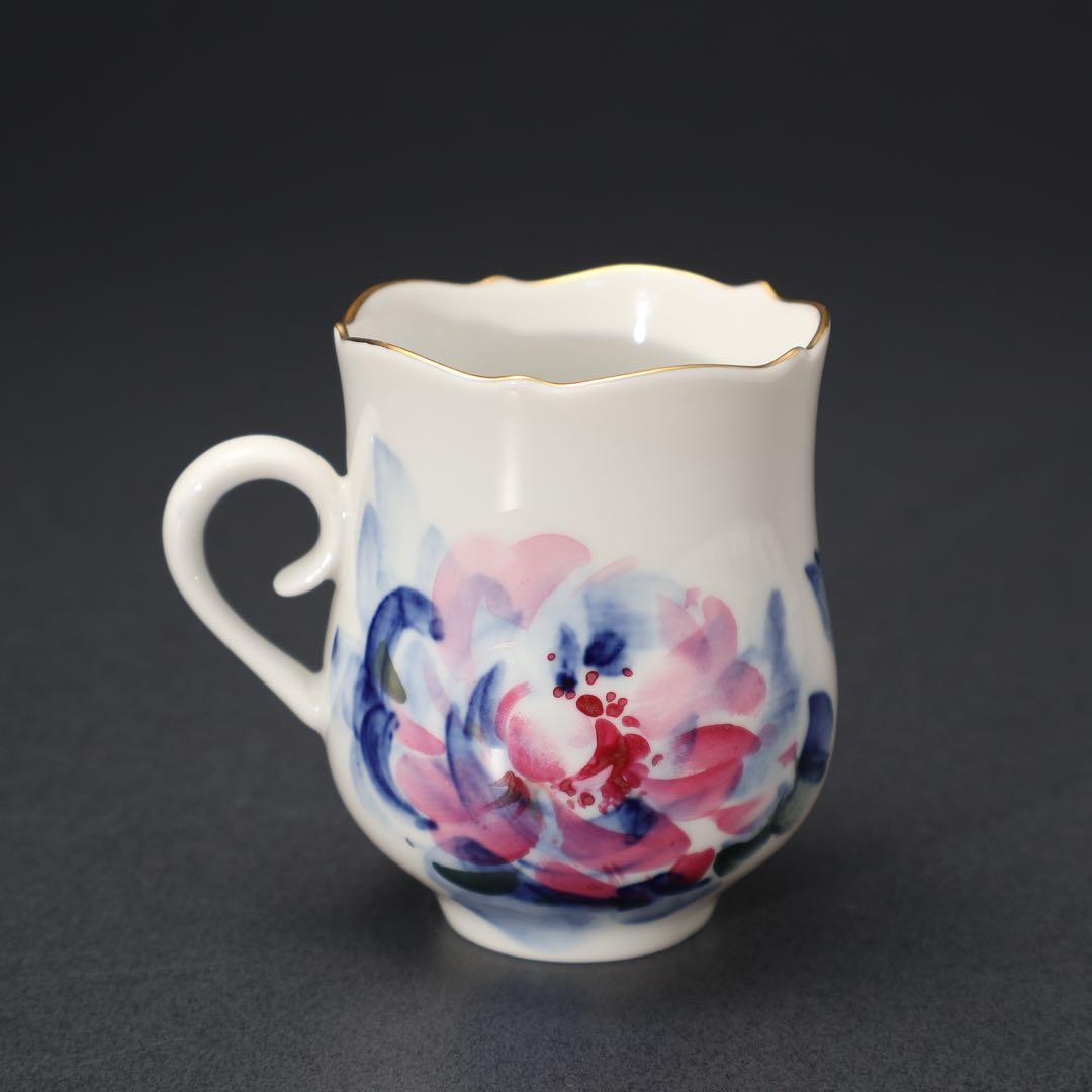 マイセン　カップ＆ソーサー６客　花　紙箱・袋付きR1552