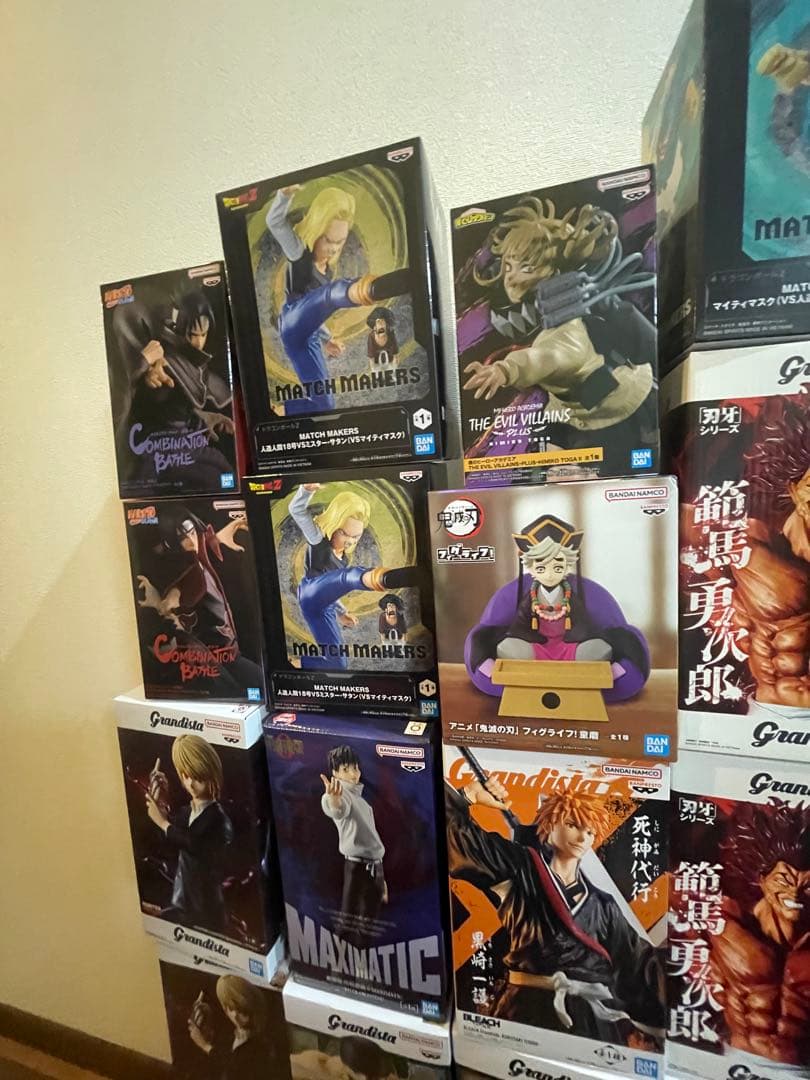 最新　人気　ジャンプ系　プライズ　フィギュア　31点　まとめ　刃牙　ナルト　他