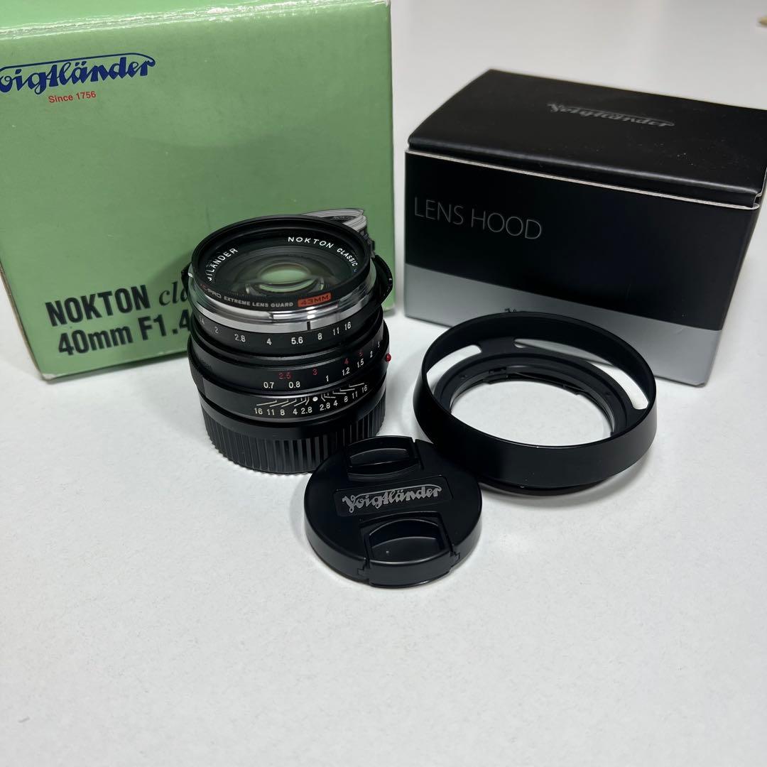 NOKTON classic 40mm F1.4 SC VM フード付
