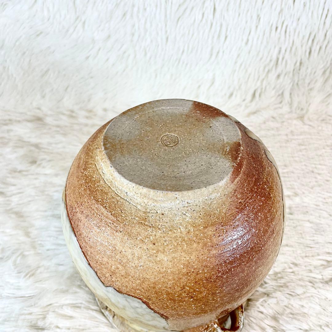 極美品　福森阿也作　松絵　水指　茶道具