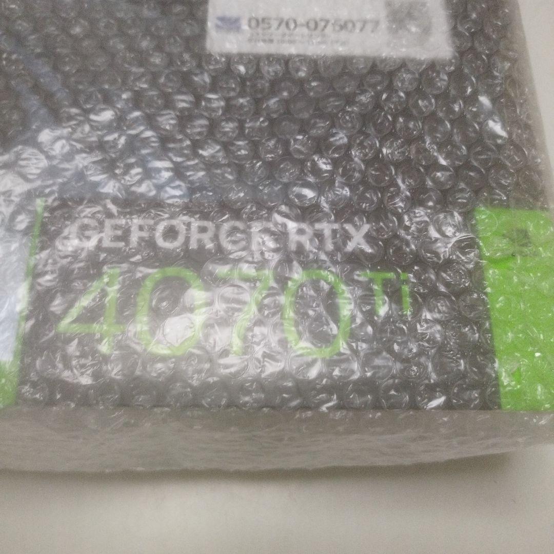 【未開封】【メーカー保証有】ZOTAC GEFORCE RTX 4070Ti